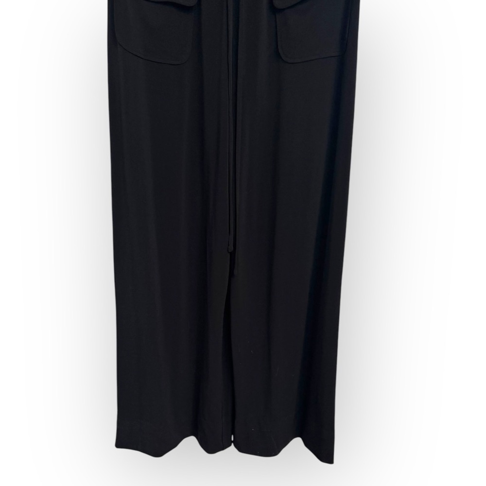VINCE CAMUTO Cowl Neck Wide-Leg Jersey Jumpsuit, Large, Black - Picture 9 of 12